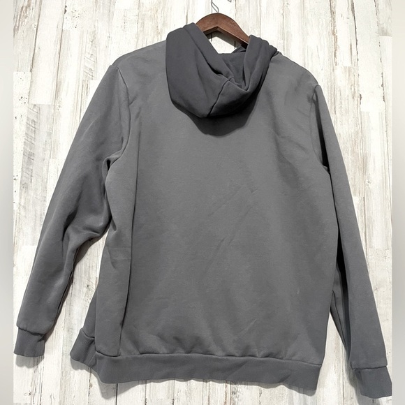 PUMA Mens Hoodie XLarge Jumper Cotton Pullover Fleece Sweater Regular Fit Grey - Picture 2 of 7